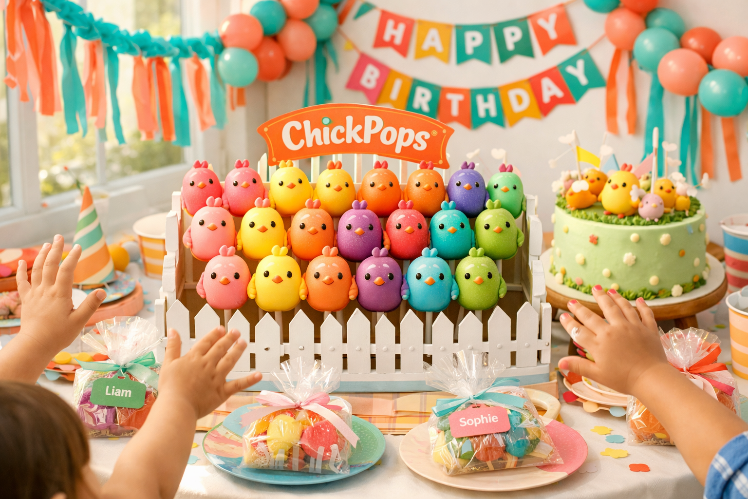 ChickPops at a birthday party