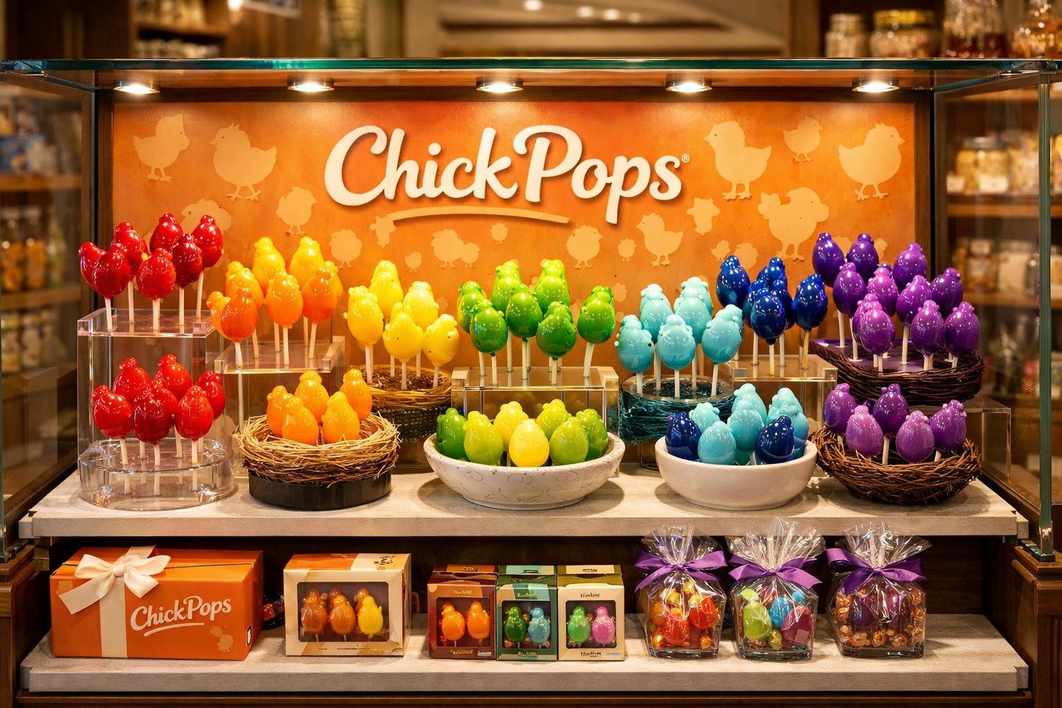 ChickPops store display