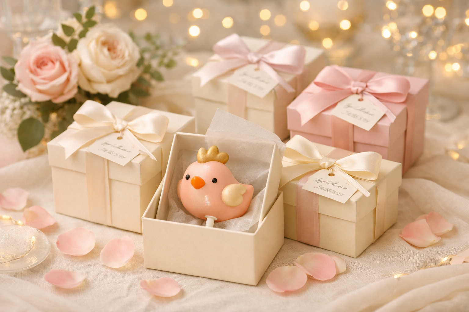 ChickPops as wedding favors