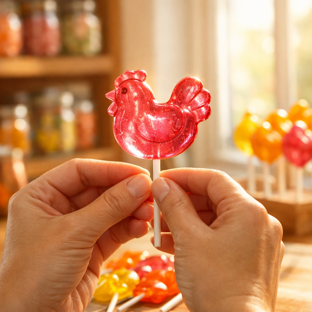 Quality inspection of finished lollipop